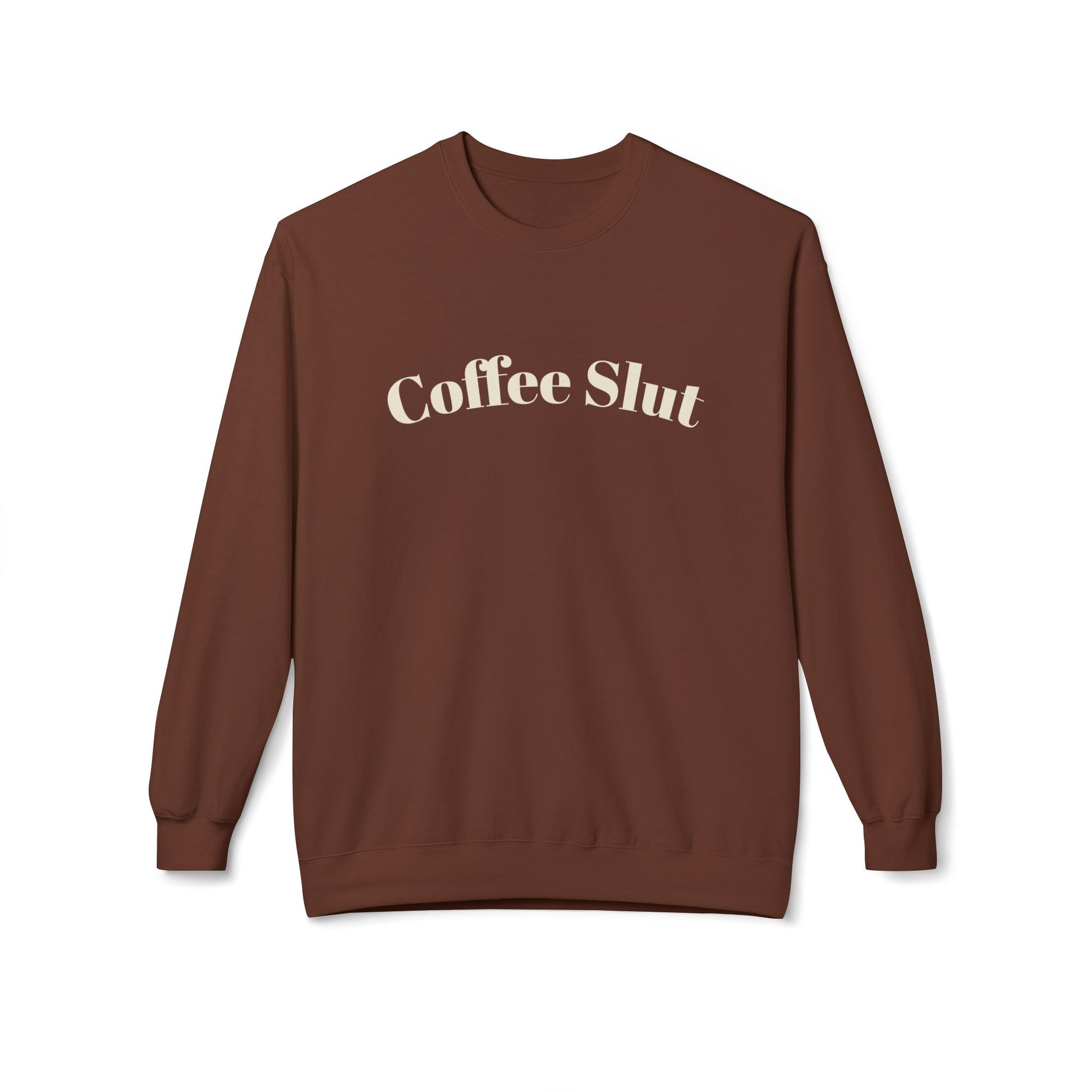 Coffee Slut Unisex Fleece Crewneck Sweatshirt